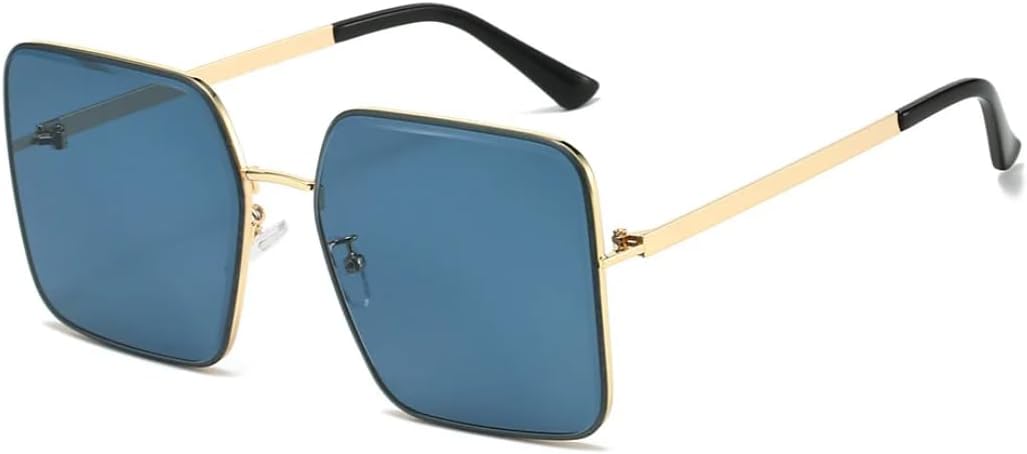 

Солнцезащитные очки Simplify Designed для женщин, квадратная форма, тонировка, большая оправа, защита от УФ-излучения UV400, для путешествий и повседневной носки UATXTAU, Blue Gray