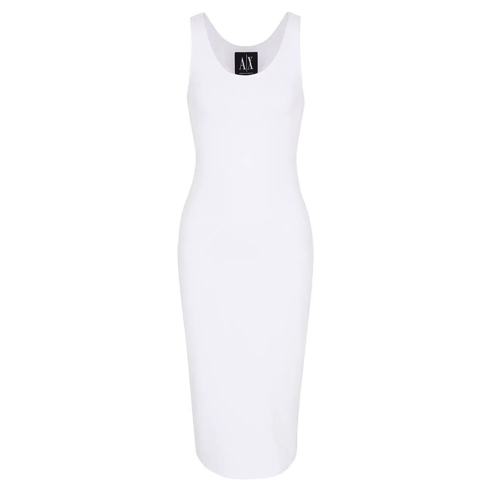 

Платье Armani Exchange XW000820_AF13729 sleeveless midi, белый
