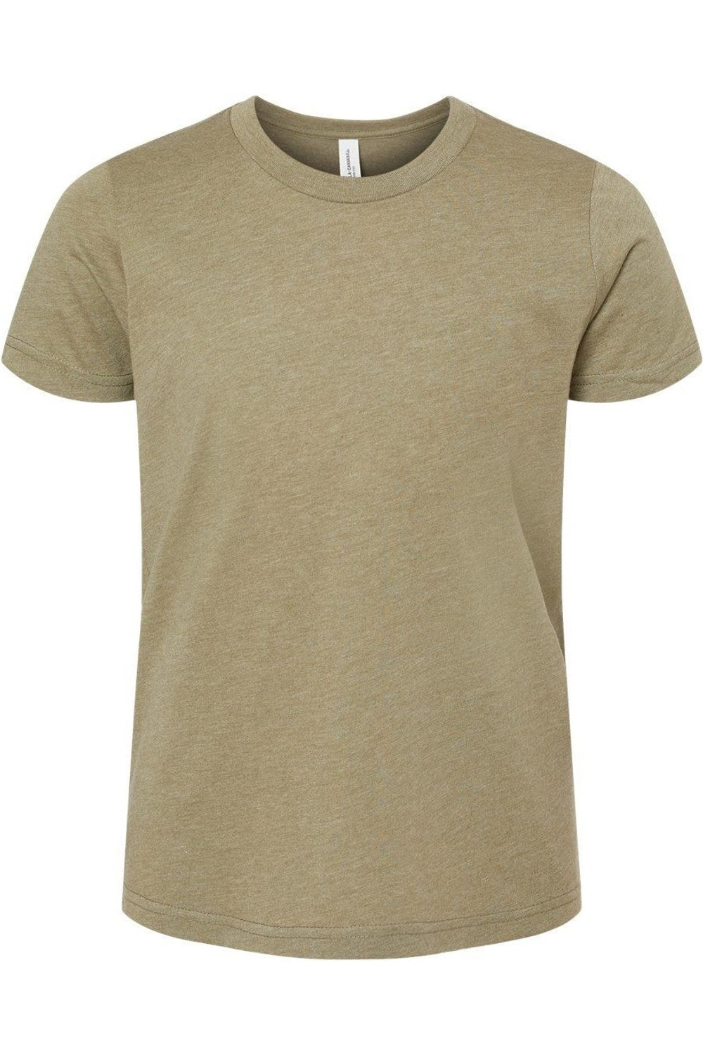 

Футболка молодежная BELLA + CANVAS CVC Jersey, цвет heather olive