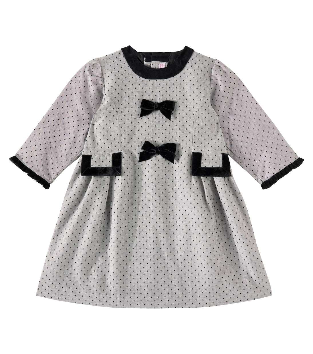 

Платье Пенелопы в горошек с бантом La Coqueta, Grey Polka Dot