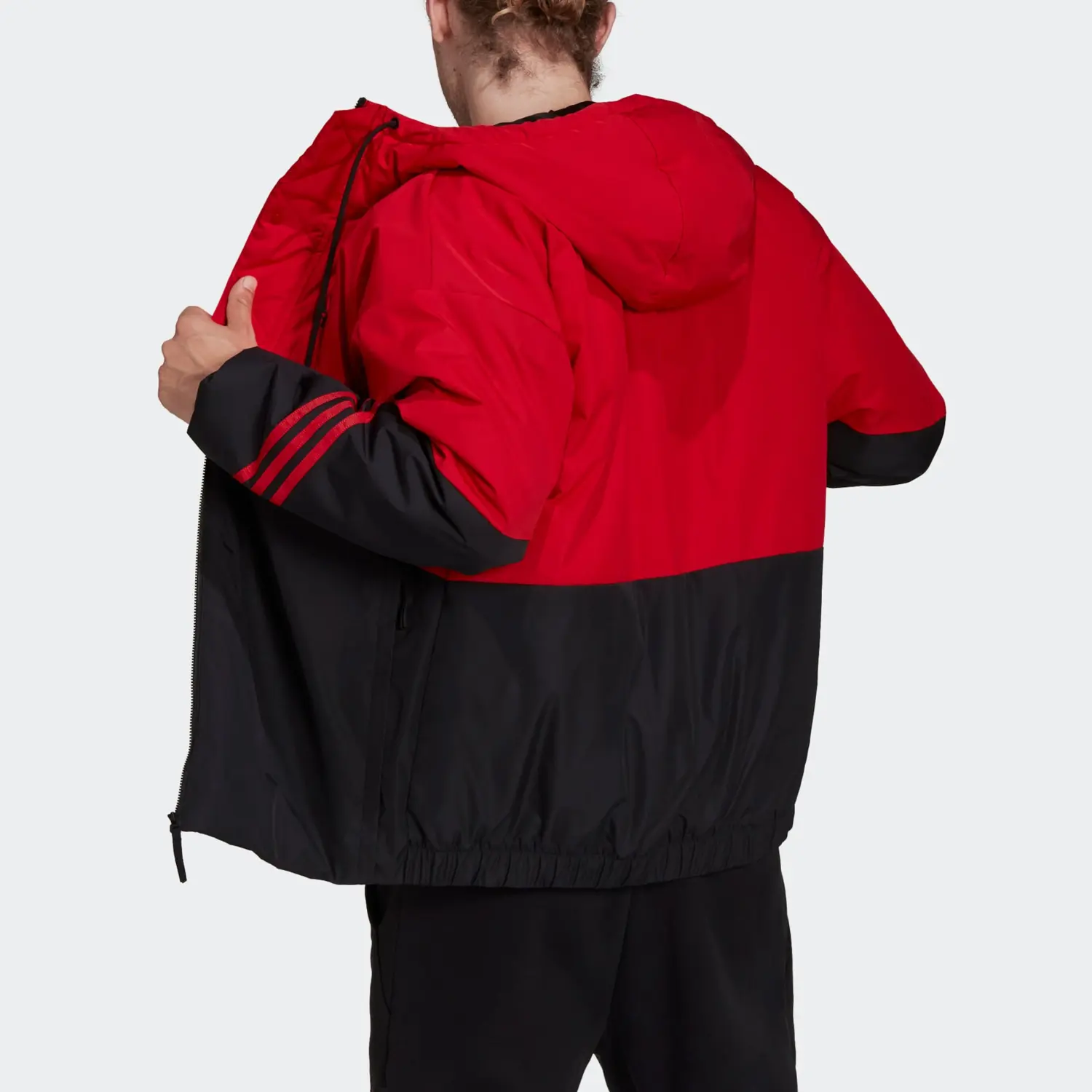 Куртка мужская алая Adidas, цвет Scarlet — фото 2
