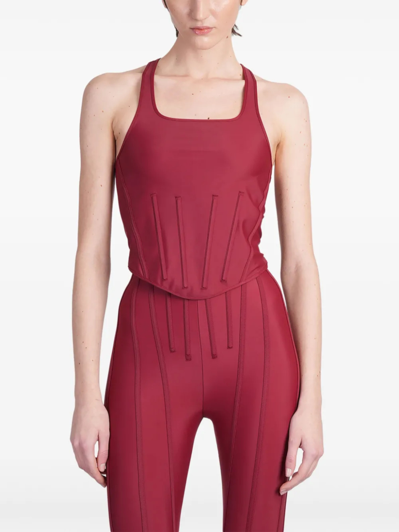 

Топ без рукавов Mugler, красный