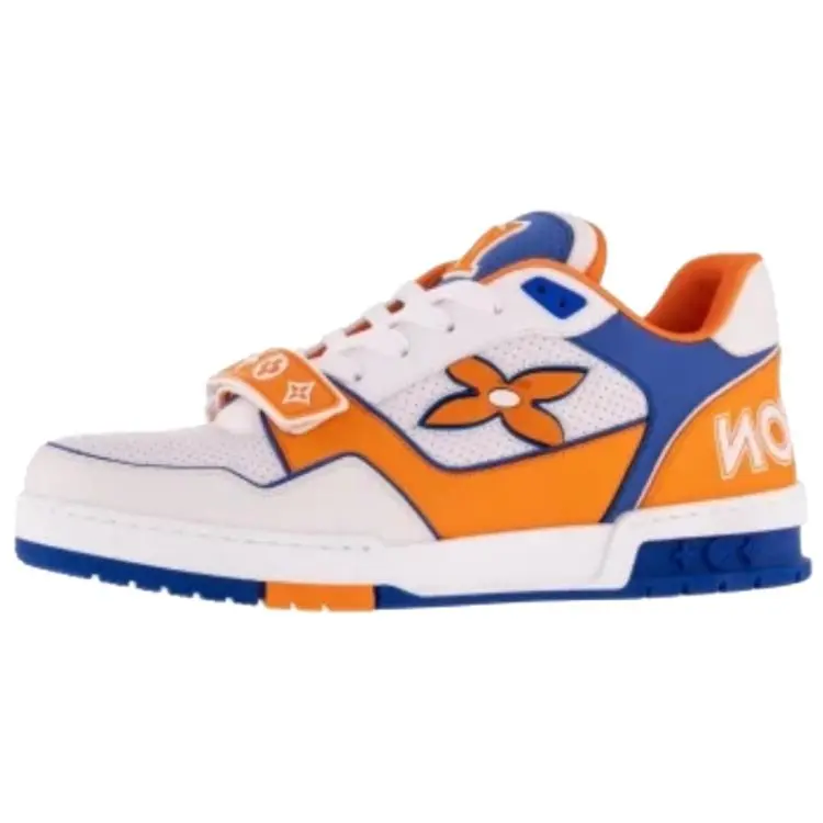 Тренировочные кроссовки low top для скейтбординга мужские orange LOUIS VUITTON — фото 3