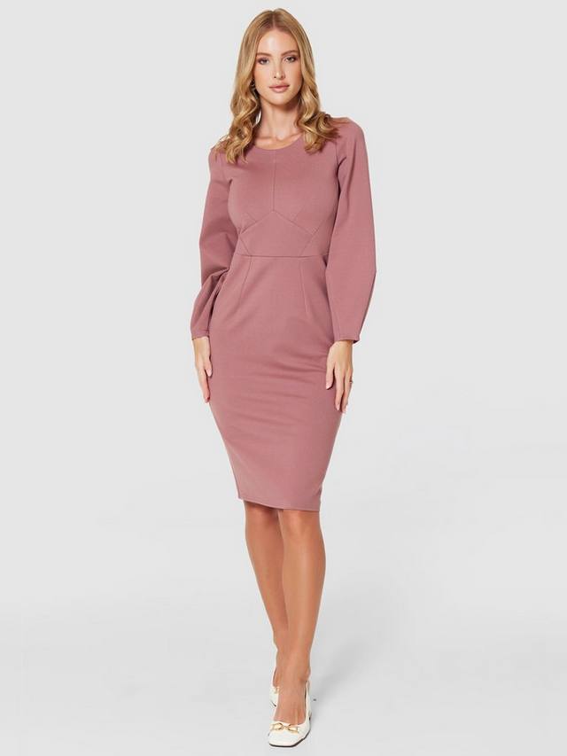 

Облегающее платье миди Closet London, цвет Dark Rose