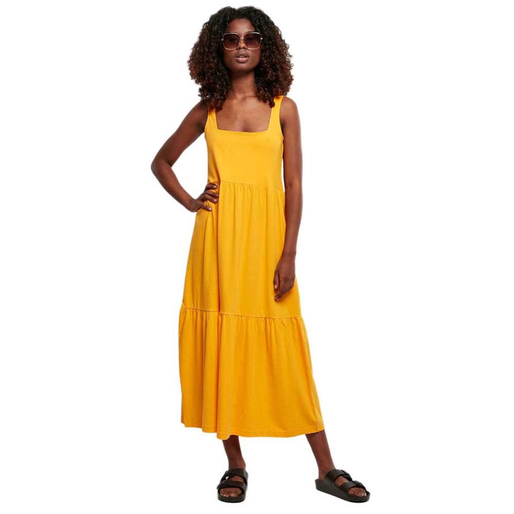 

Платье миди Urban Classics Valance Sleeveless, желтый