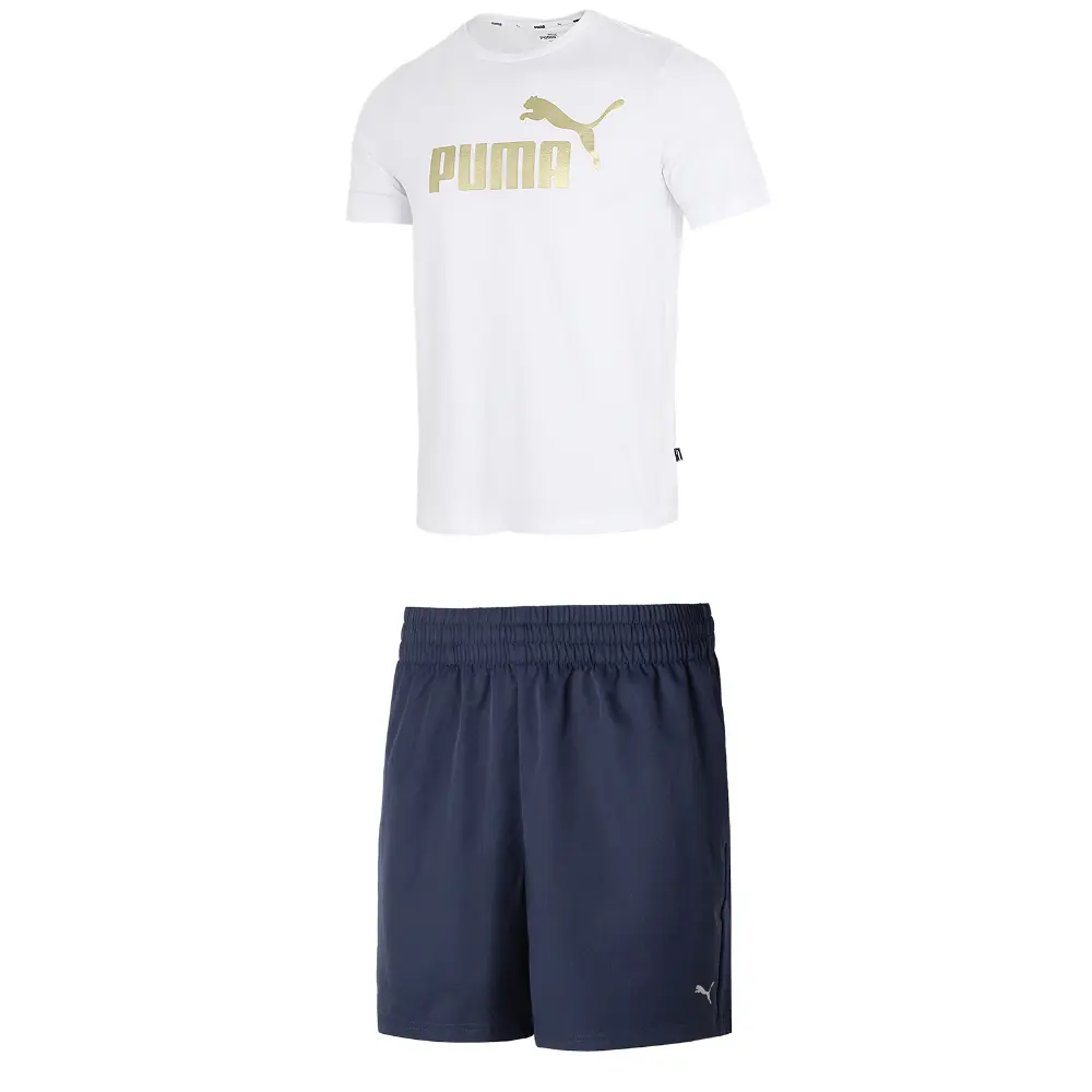 

Повседневная спортивная одежда для мужчин белого и синего цвета Puma, синий