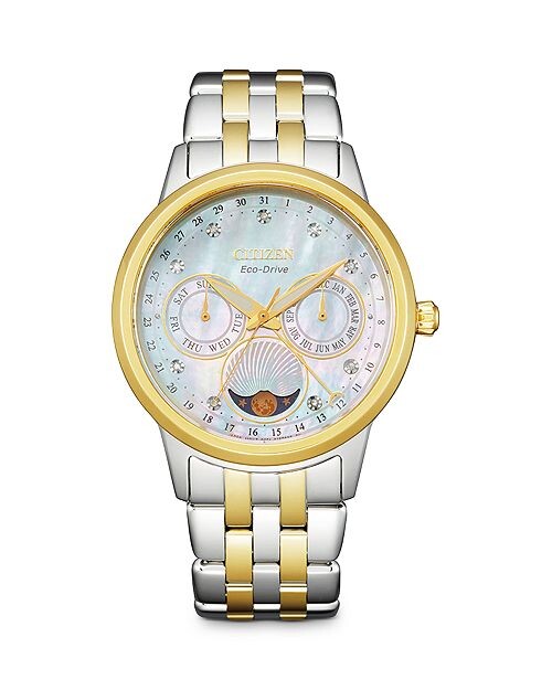 

Часы-календарь Eco-Drive, 37 мм Citizen, цвет White