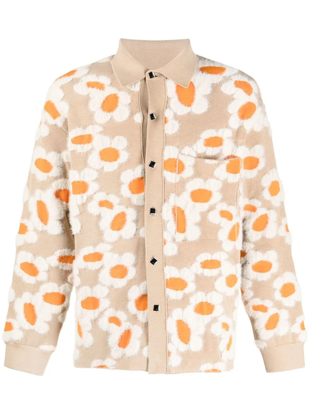 

Кардиган Le Chemise Neve Fleurs JACQUEMUS, нейтральный