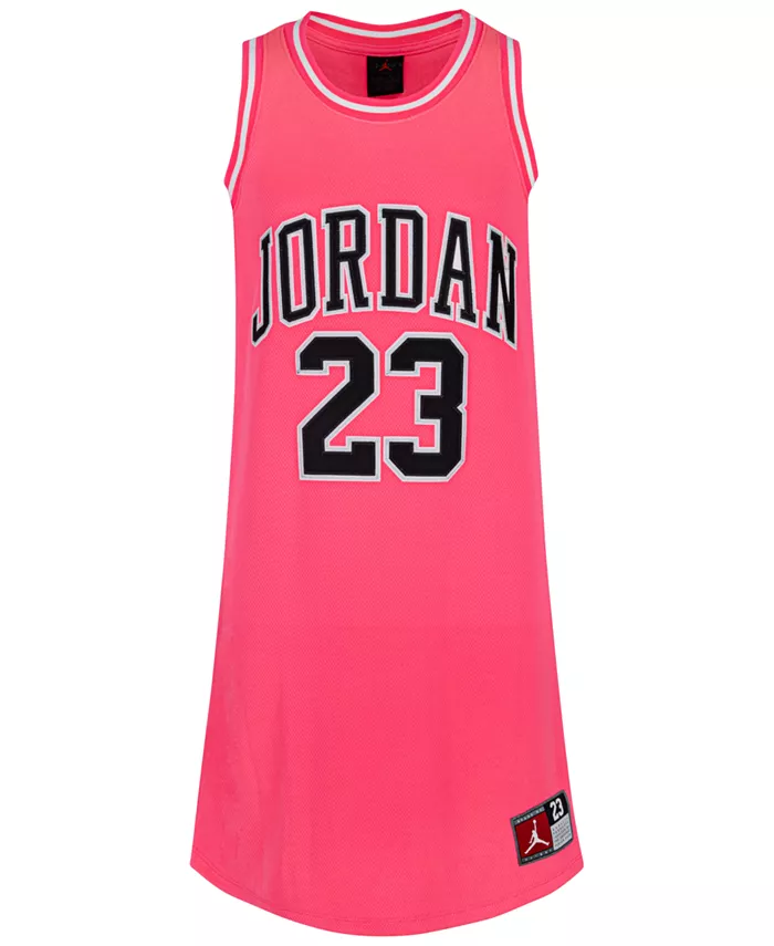 

Платье Big Girls 23 с сетчатыми вставками Jordan, розовый
