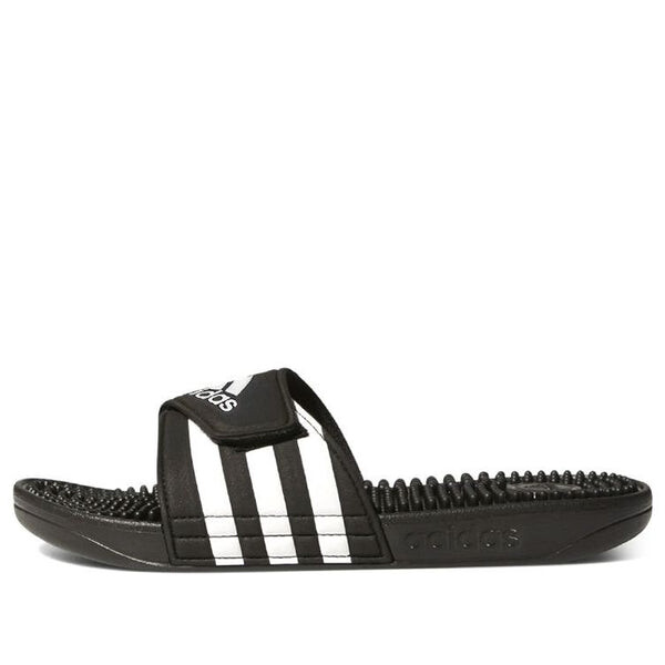 Тапочки adissage slides 'black white' Adidas, черный