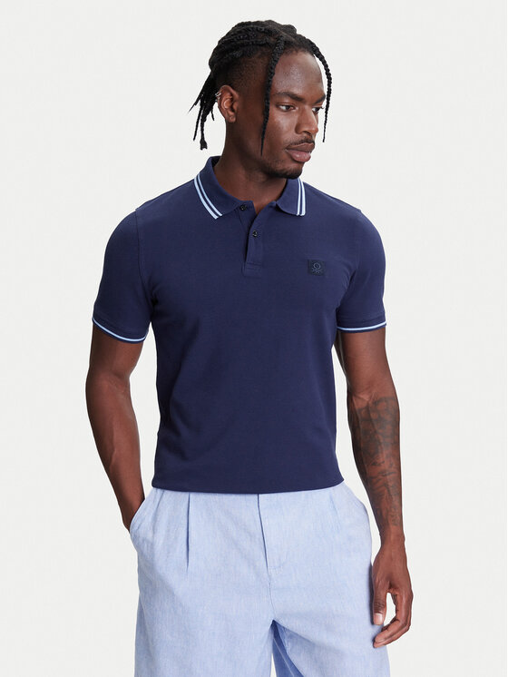 

Рубашка поло стандартный крой 3F9HU302E United Colors Of Benetton, синий