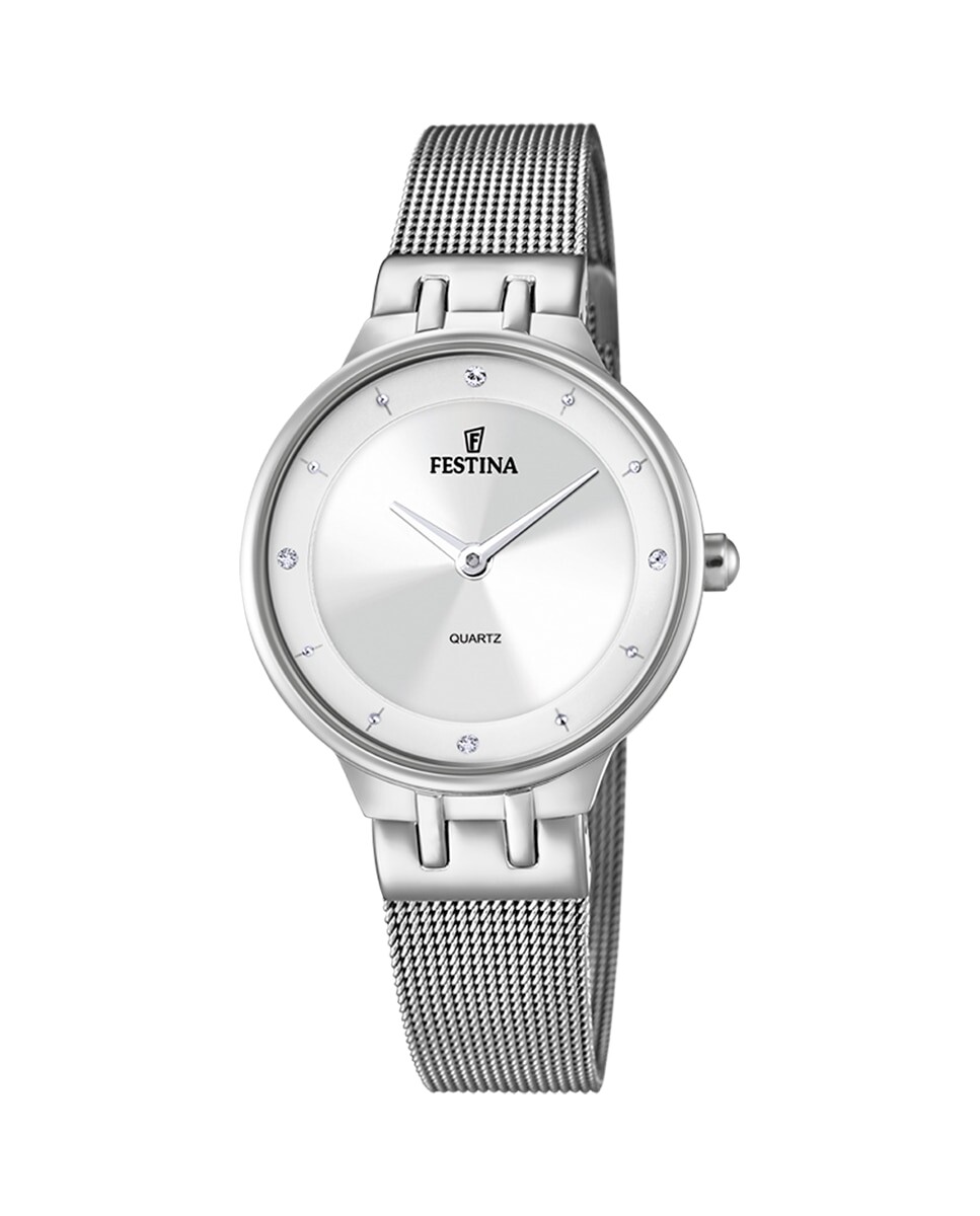 

F20597/1 Женские часы Mademoiselle со стальным и серебряным циферблатом Festina, серебро