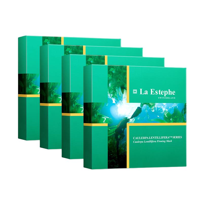 

LaEstephe Зеленая икорная эссенция освежающая подтягивающая маска для лица увлажняющая и питательная 6 шт/уп 6 шт*3 уп