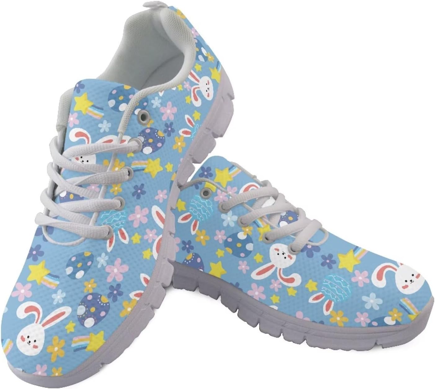 

Кроссовки GIFTPUZZ для взрослых, легкие модные спортивные кеды для ходьбы, нескользящие спортивные кроссовки с сетчатым верхом, Easter Eggs