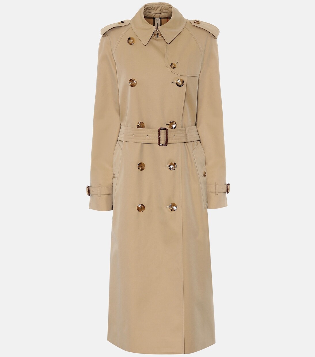 

Тренч waterloo из хлопка Burberry, бежевый