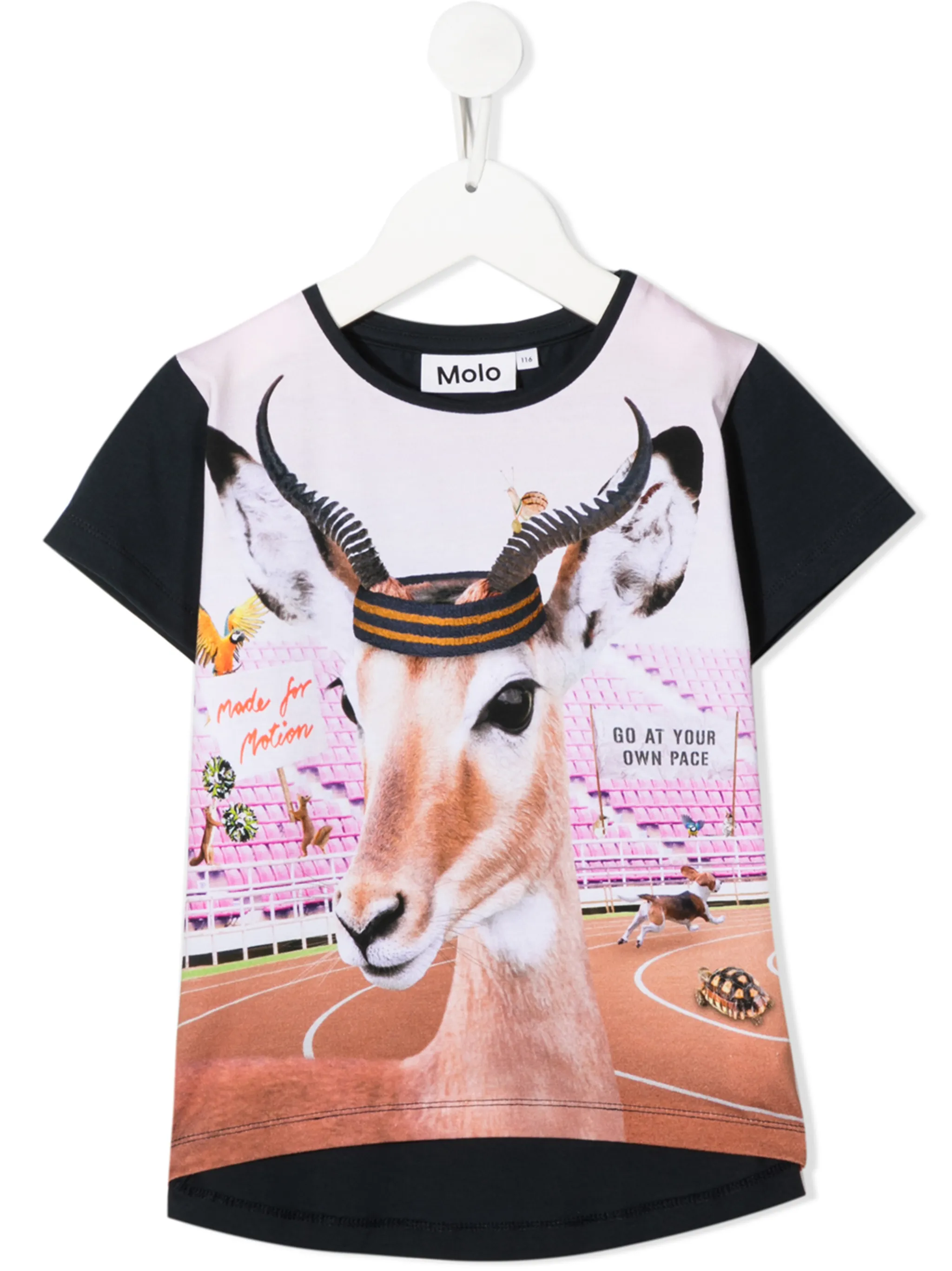 

Футболка Risha с принтом Your Own Pace Molo, розовый