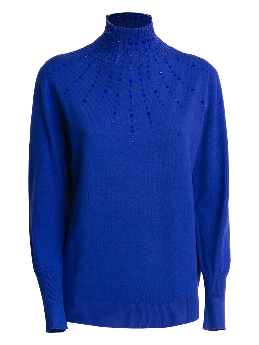 

Водолазка Influencer Sweater Rhinestones, королевский синий