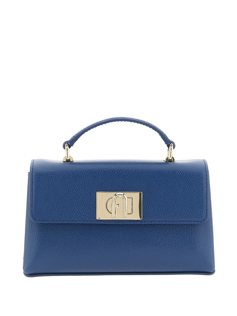 

Мини-сумка-тоут 1927 с металлическим логотипом Furla, синий