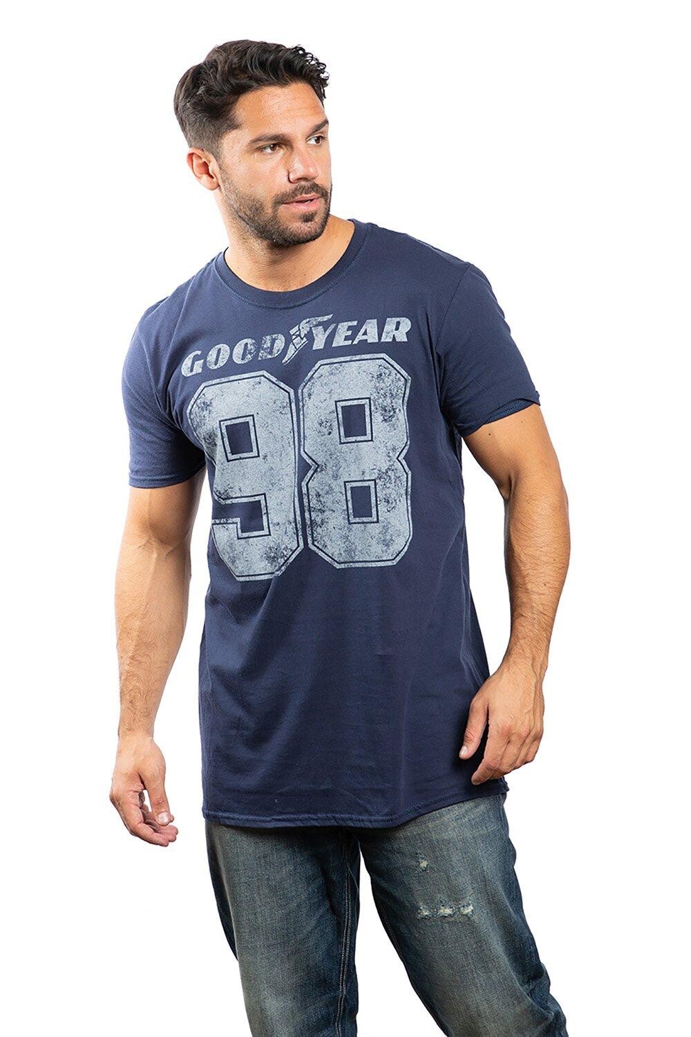 

Хлопковая футболка Goodyear 98 Petrol Heads, синий