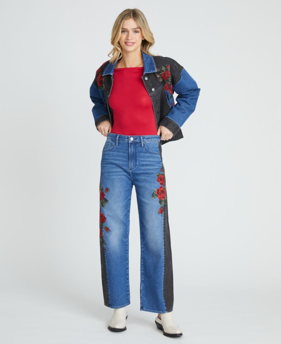 

Женские джинсы Lucy Barrel с высокой посадкой Driftwood, Denim Multi