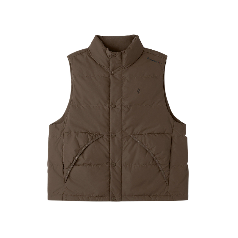 

Skechers Женская пуховая жилетка, Pinecone Brown-05HT