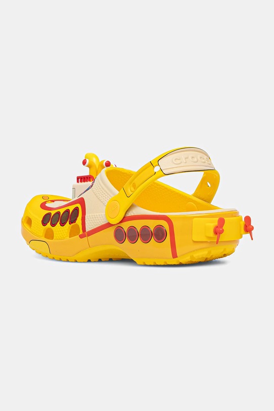 Классические шлепанцы Beatles желтые с закрытым носком Crocs, желтый — фото 3