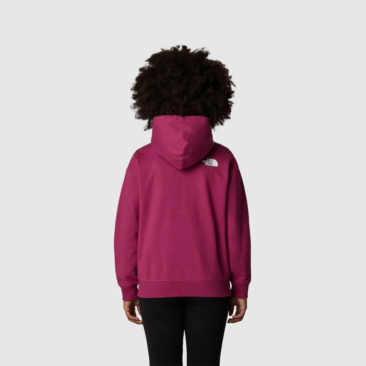 Детская толстовка большого размера The North Face, фиолетовый — фото 3