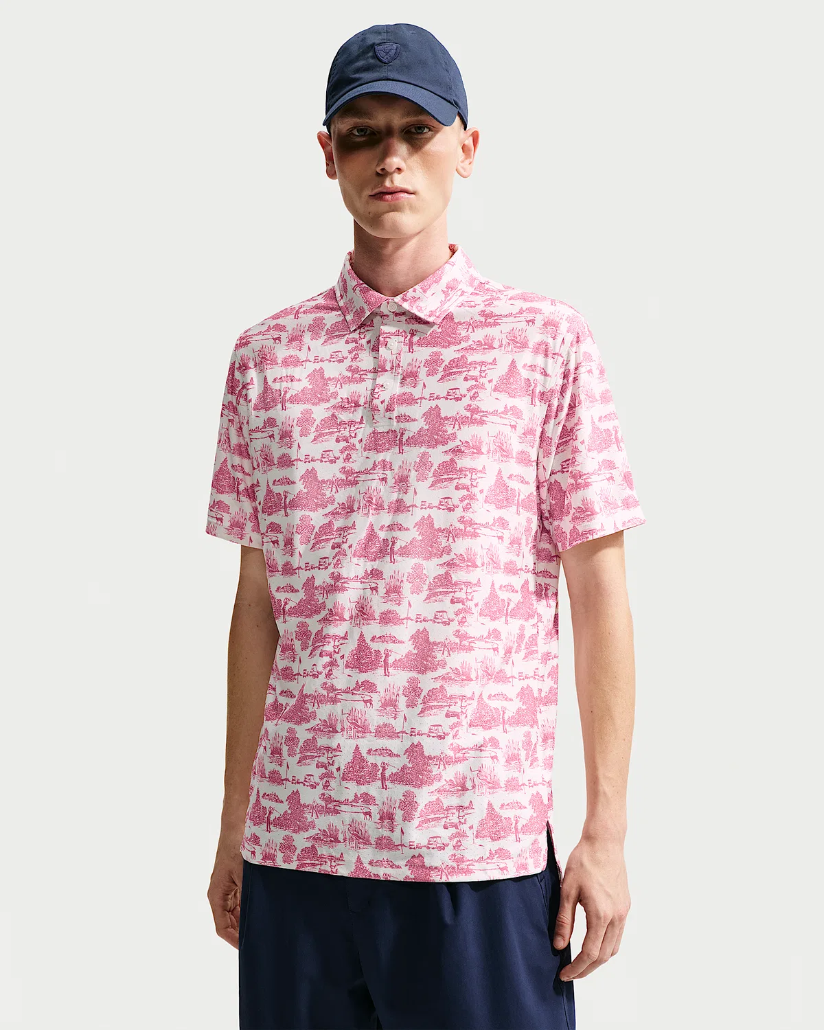 Мужское поло Nike Tailored Performance Dri-FIT Golf, Peony/Peony