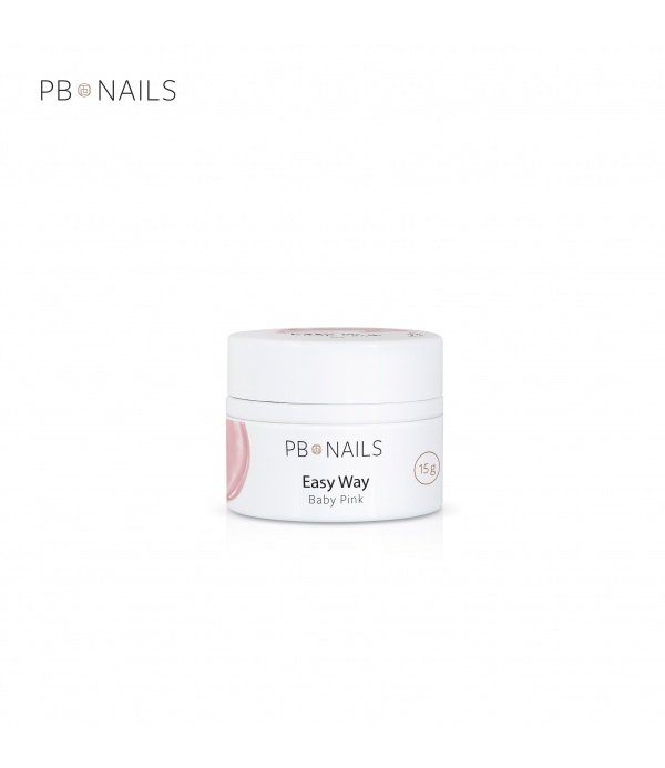 

PB Nails, строительный гель Easy Way Baby Pink, 15 г