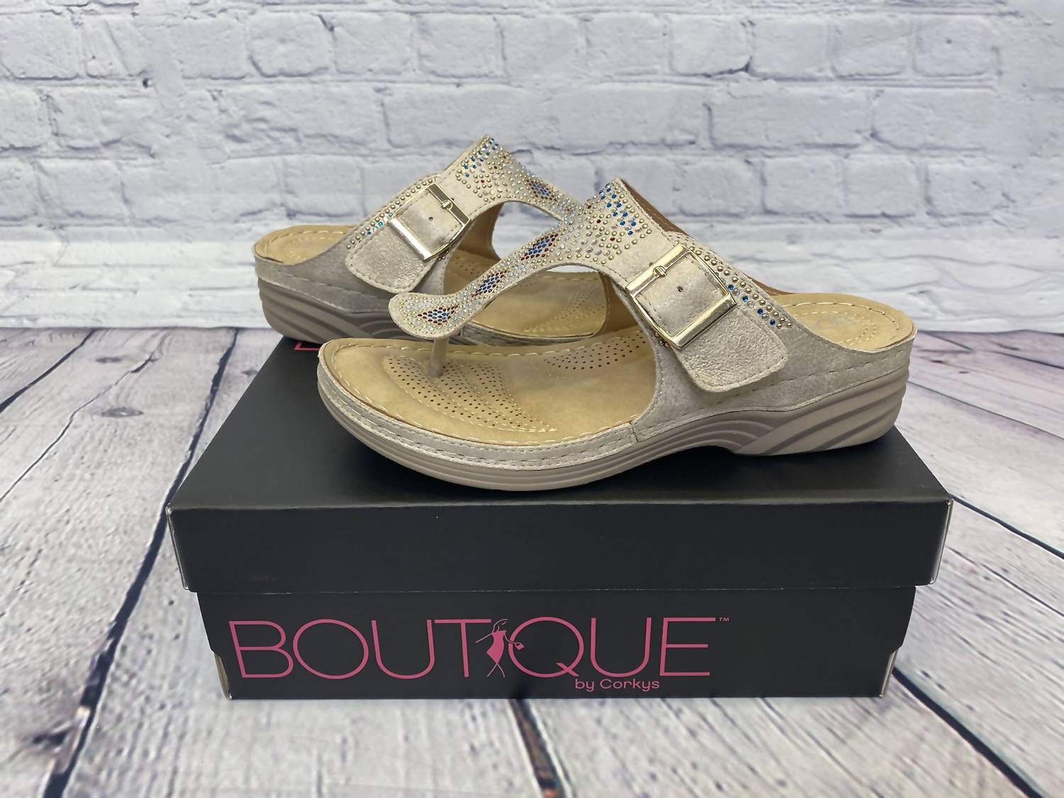 Женские мюли Jett Set золотые Corkys Footwear, золотой