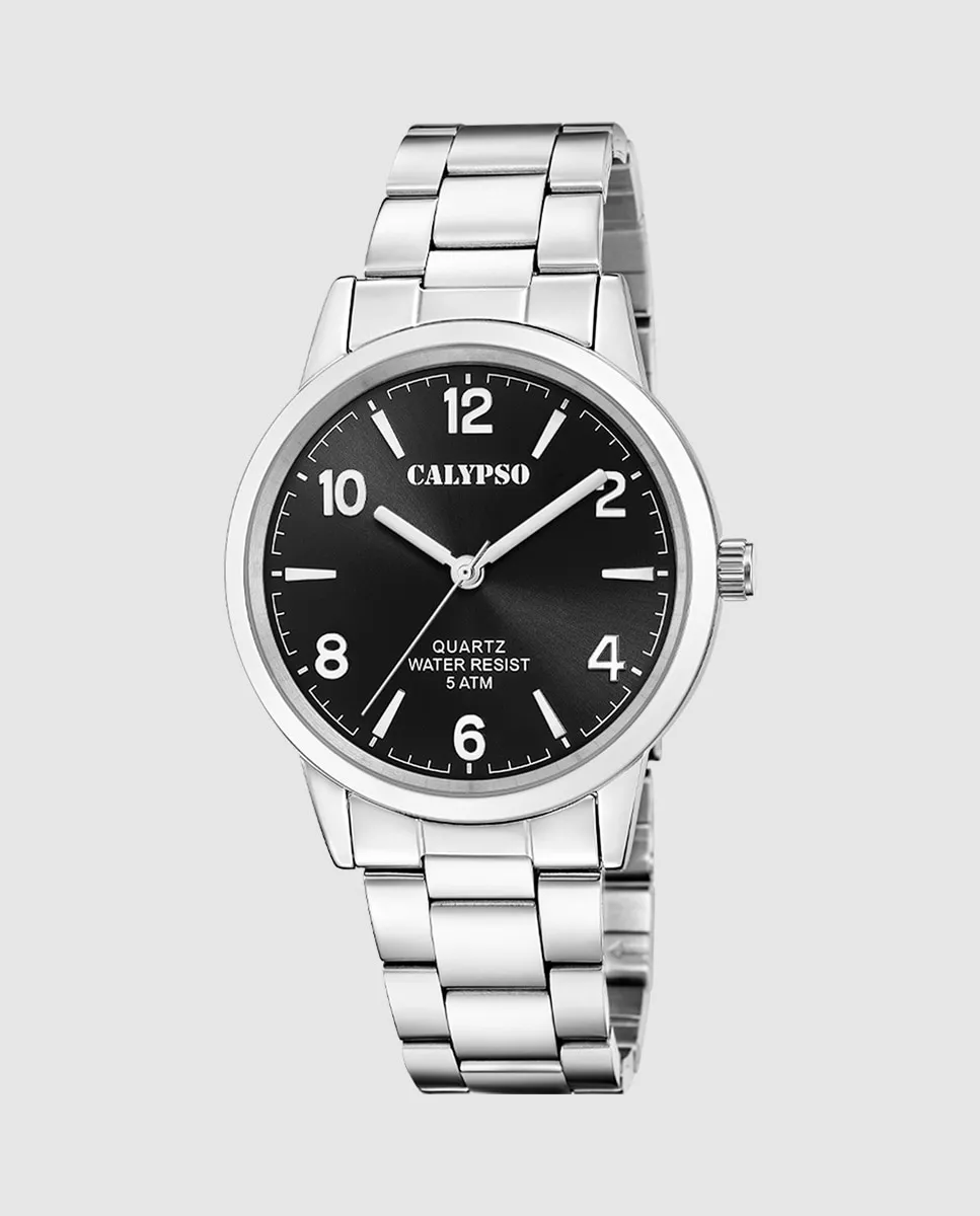 

K5858/6 Базовые мужские часы из серебристой стали Calypso, серебряный