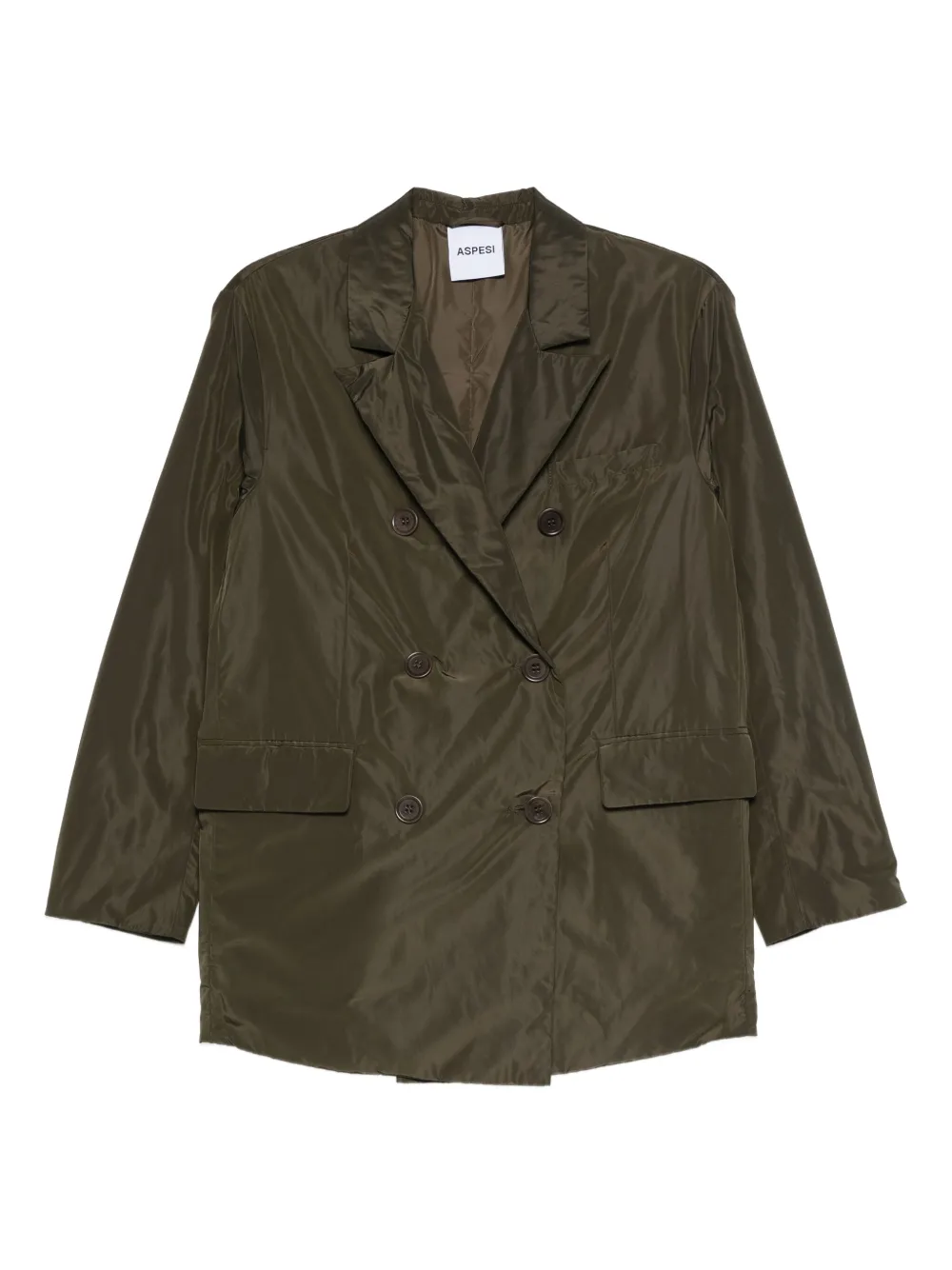 

Двубортное пальто на пуговицах ASPESI, зеленый
