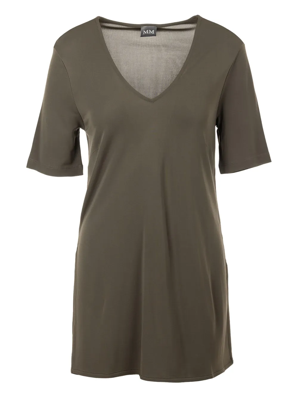 

Топ с V-образным вырезом и короткими рукавами MAX MARA, зеленый