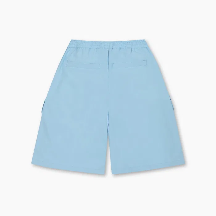 Детские синие эластичные шорты 5.5/4 от Benetton Kids — фото 2