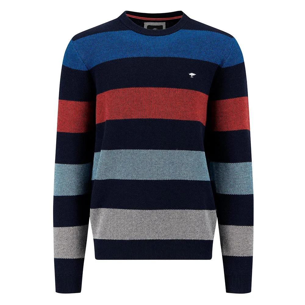 

Свитер Fynch Hatton Striped Structure, синий