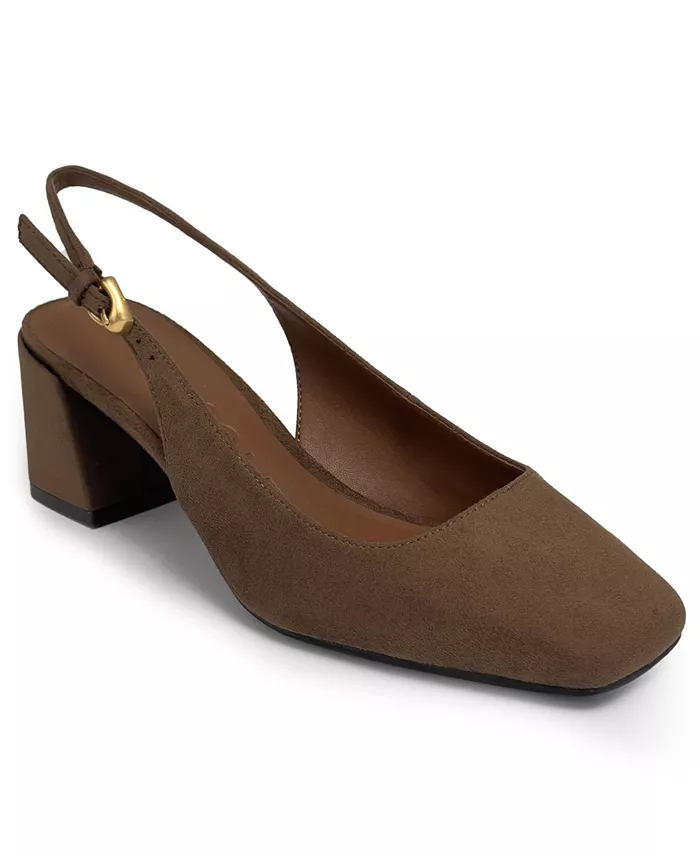 Женские туфли Izara на каблуке с ремешком через пятку Aerosoles, коричневый