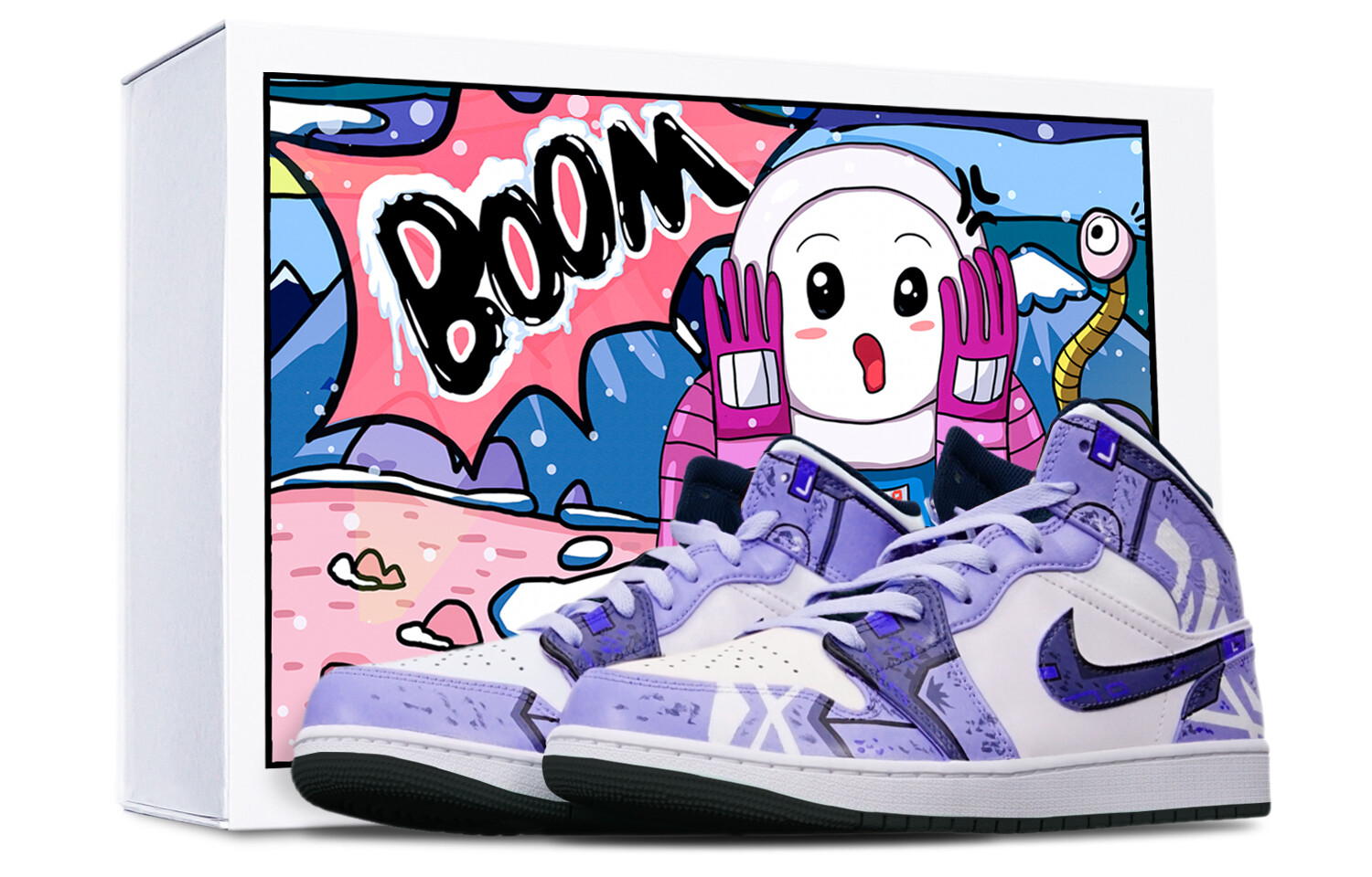 

Кроссовки Air Jordan 1 Vintage Basketball Shoes Women's Mid-Top White