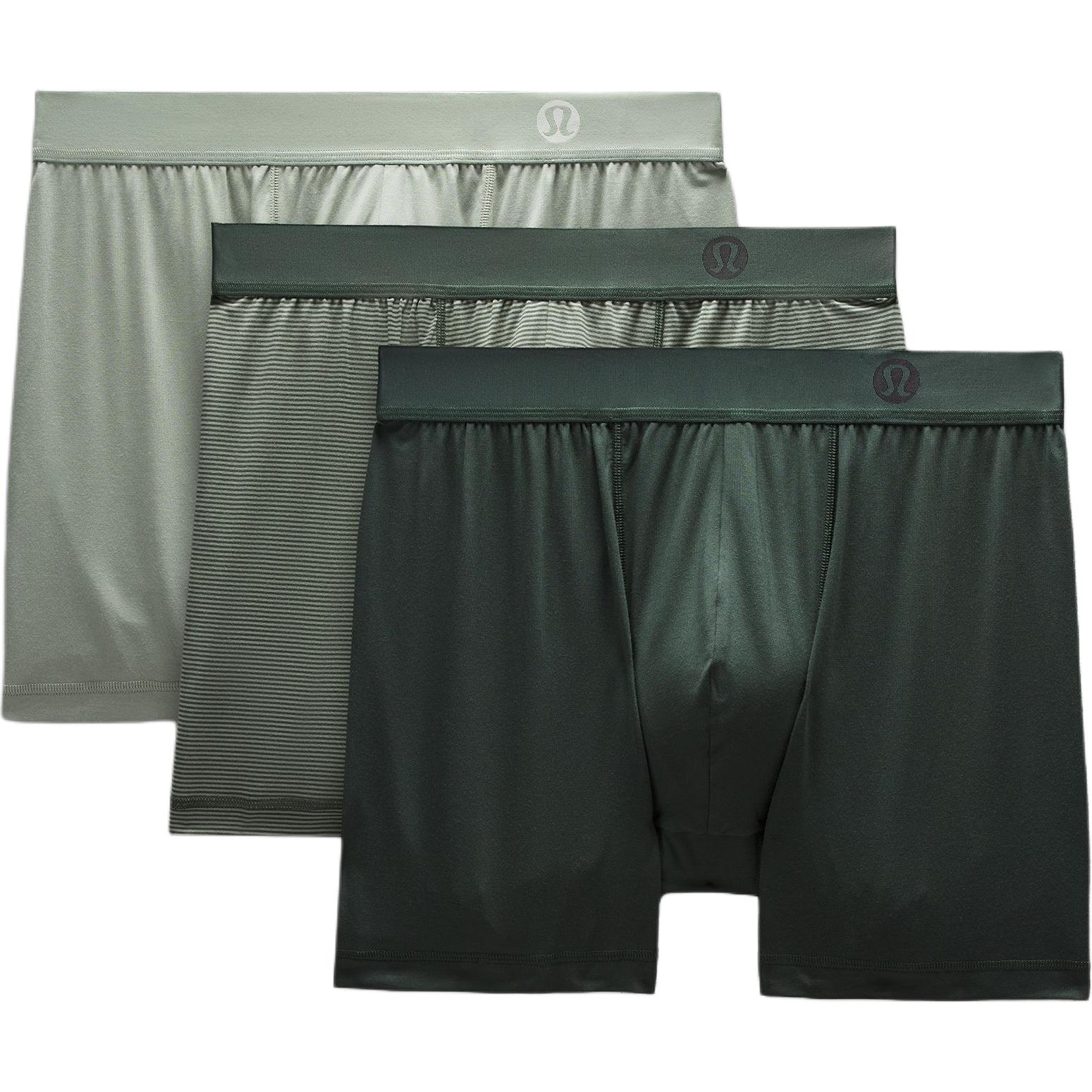 

Мужские трусы 1 комплект 3 штуки Lululemon, 1 set 3 pack (jade серый/deep forest зеленый/deep forest)