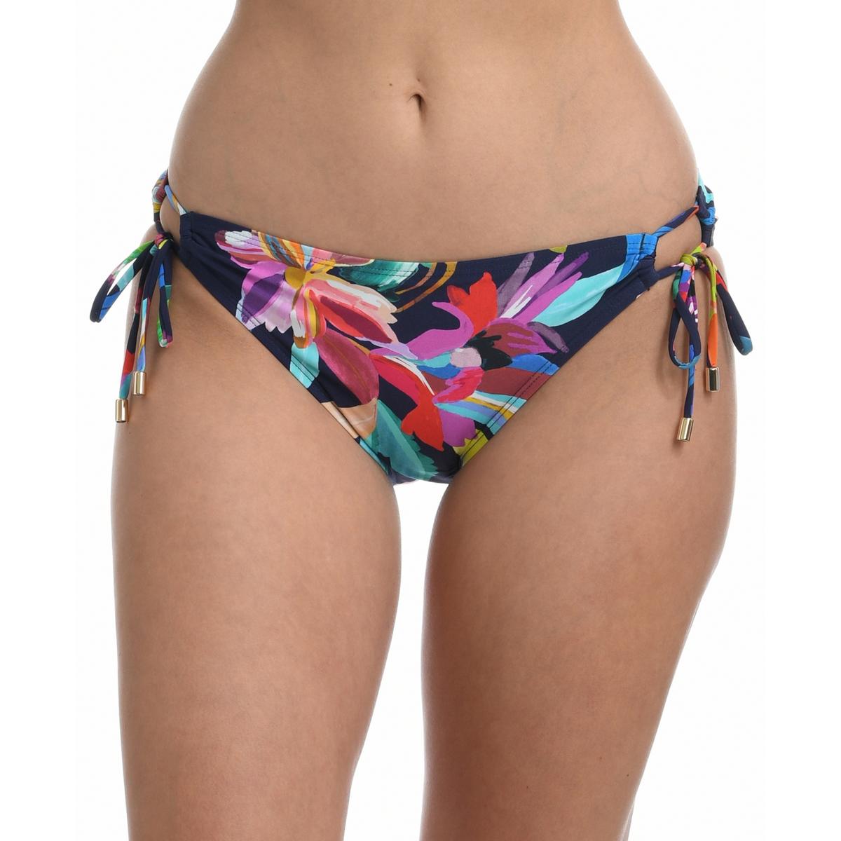 

Женские плавки с принтом и завязками по бокам, раздельные La Blanca Swimwear, индиго