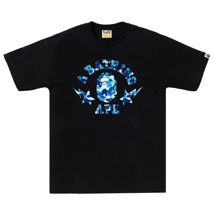 

Футболка BAPE ABC Camo Sta College Tee, Black/Blue