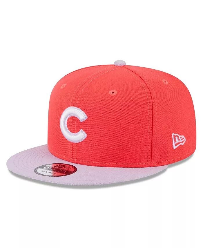 

Мужская красная, фиолетовая бейсболка Chicago Cubs Spring Basic двухцветная 9FIFTY Snapback New Era