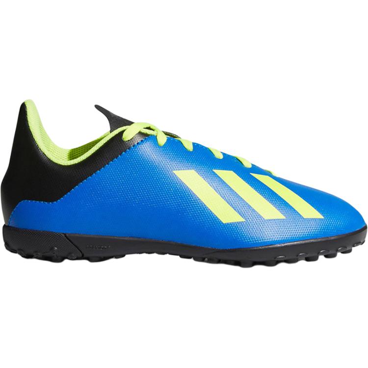 Adidas Детские низкие футбольные бутсы X 194, износостойкие, дышащие, синего цвета — фото 3