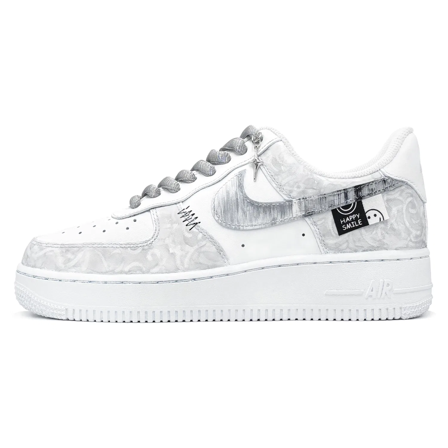 Кроссовки Nike Air Force 1 White Gray — фото 3