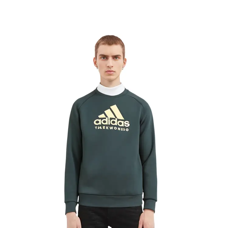 Свитшот унисекс с золотым логотипом Adidas — фото 3