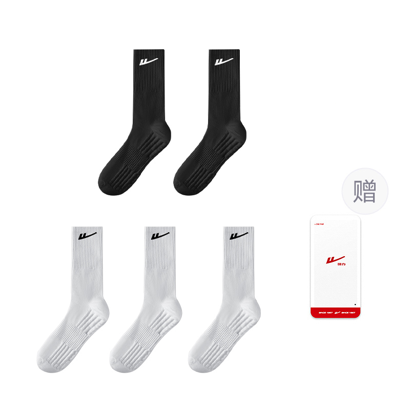

Гольфы Warrior мужские, 5 пар, 5 Pack (Black 3, White 2)