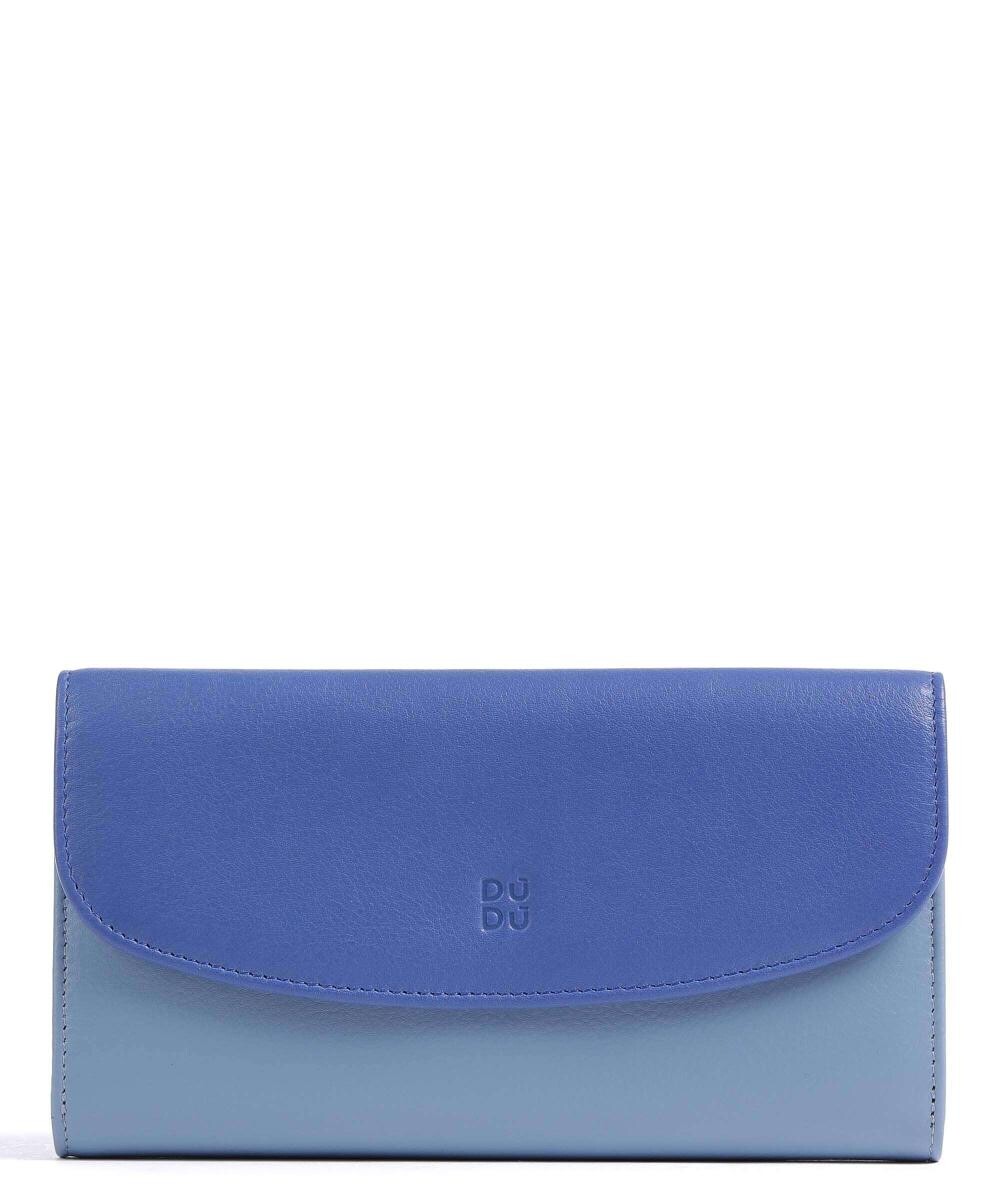 

Кошелек Antibes RFID из мелкозернистой телячьей кожи Dudu Bags, синий