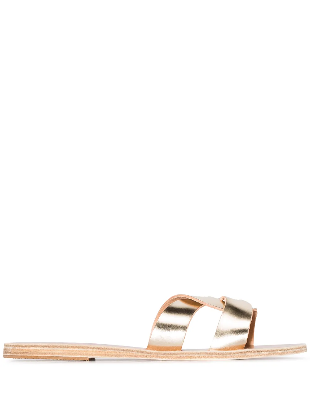 Сандалии Gold Desmos с перекрестными ремешками Ancient Greek Sandals, золотой