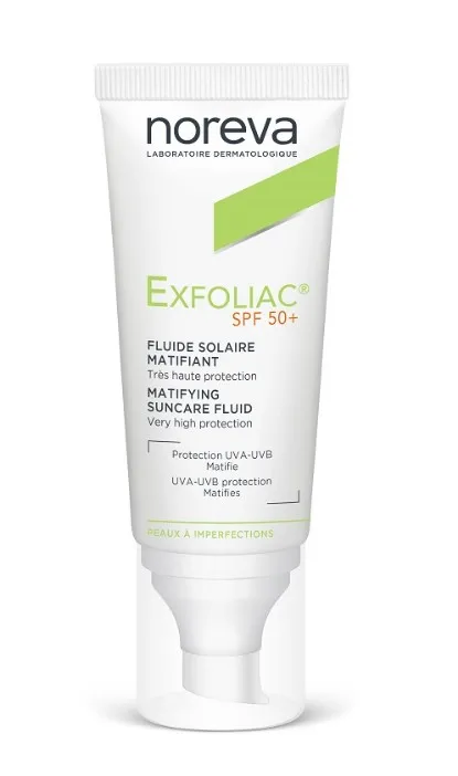 

Эксфолиак-флюид Solaire Spf50+ Noreva