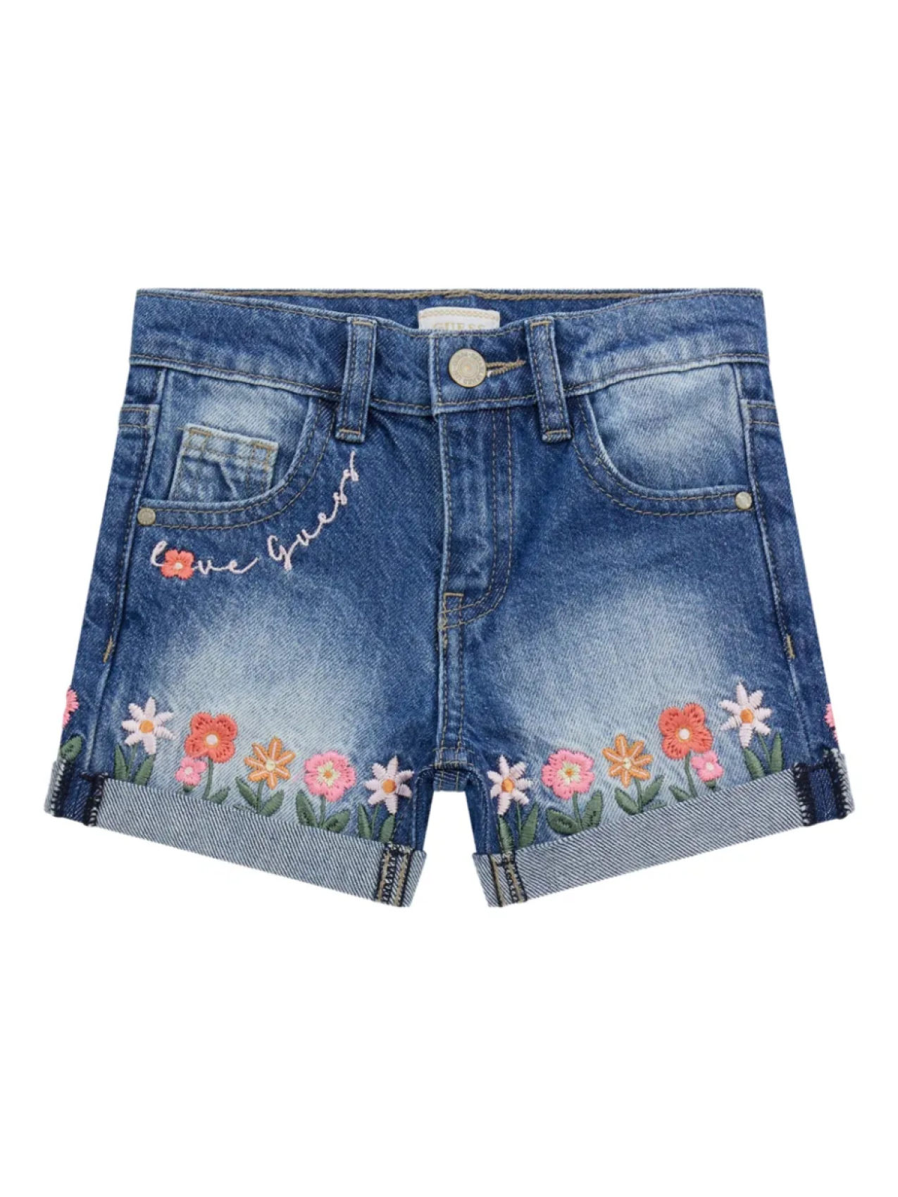 

Джинсовые шорты guess kids, синий