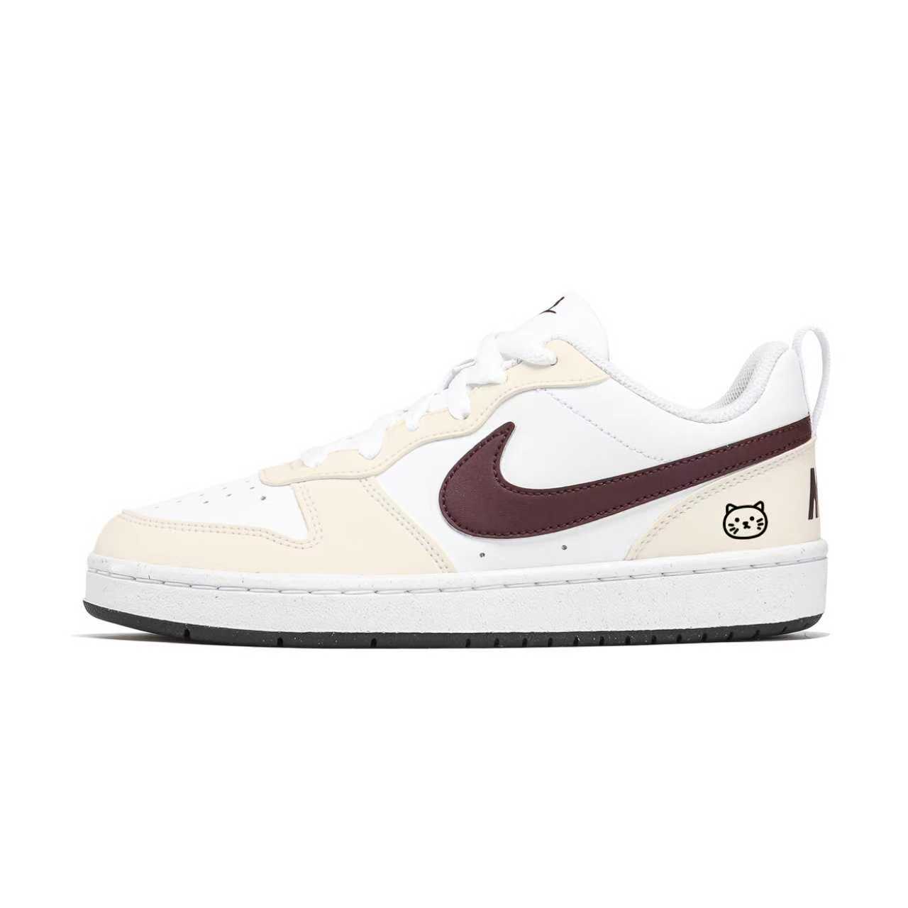 

Nike Кроссовки для скейтбординга Court Borough Sweetheart Kitten Y Low top Kids' Pink White Teenagers